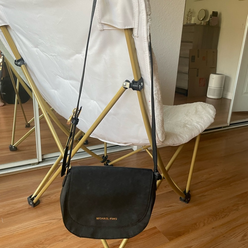 Michael Kors Hamilton Genuine Leather Large Messenger Bag